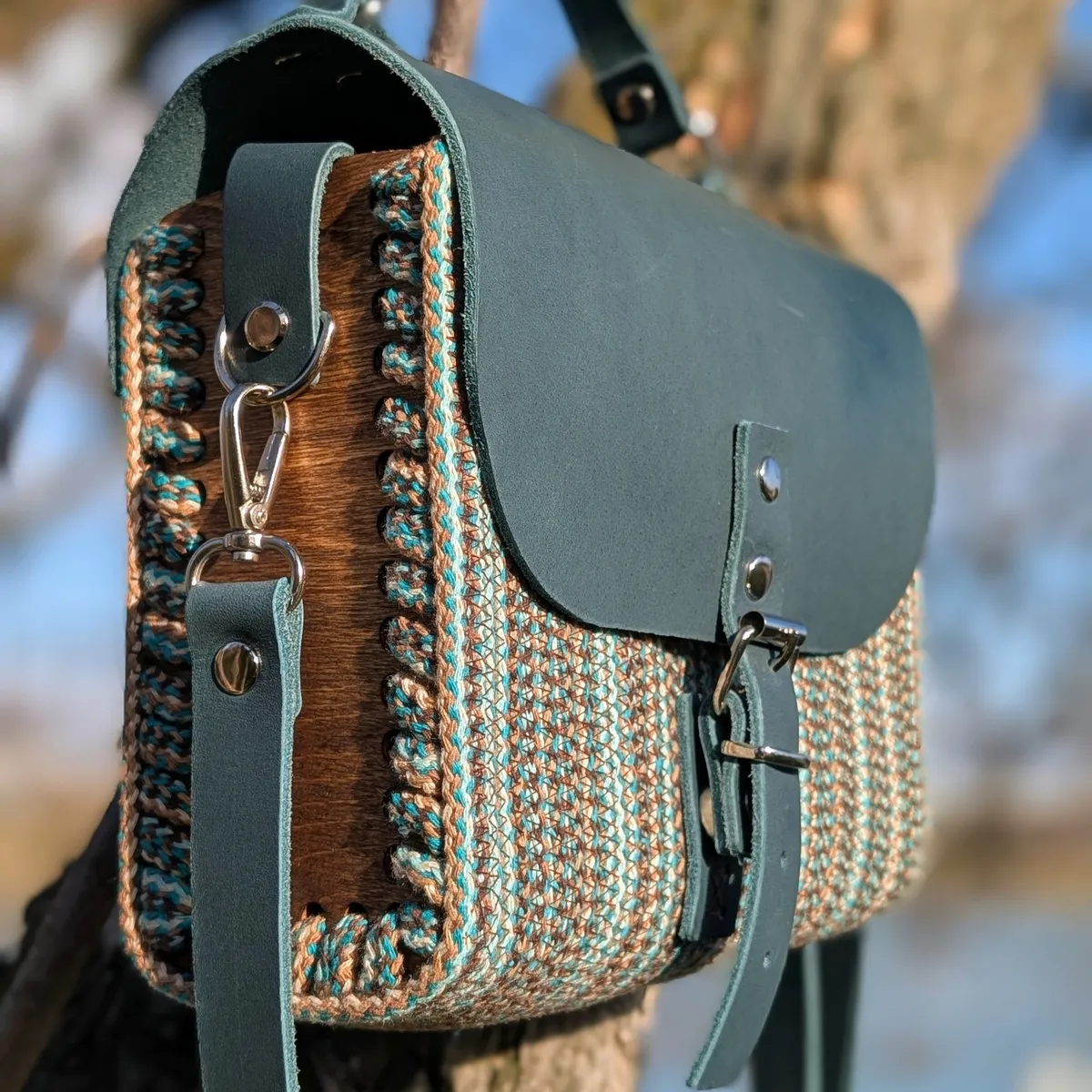 Wooden sides for making a handbag
