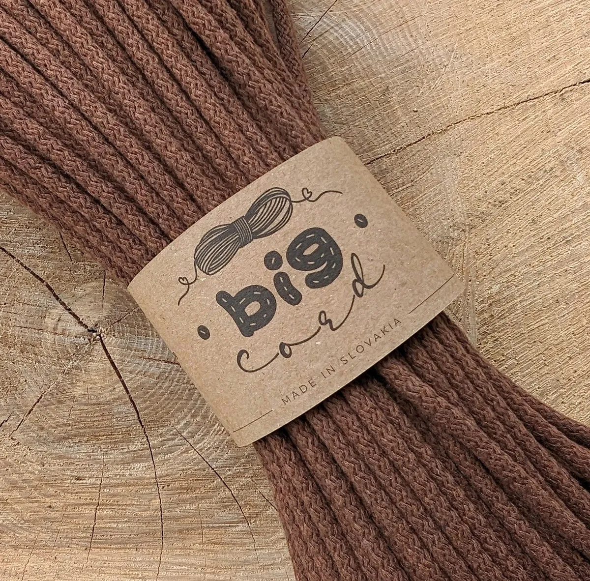 6mm cord for sewing (111) as Chestnut