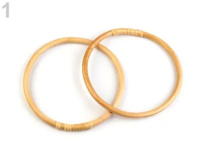 Bamboo handbag handles Ø15 cm