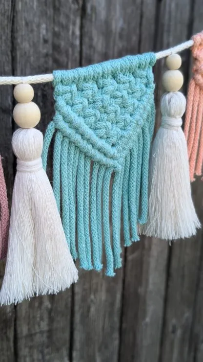 DIY set for making a macramé garland