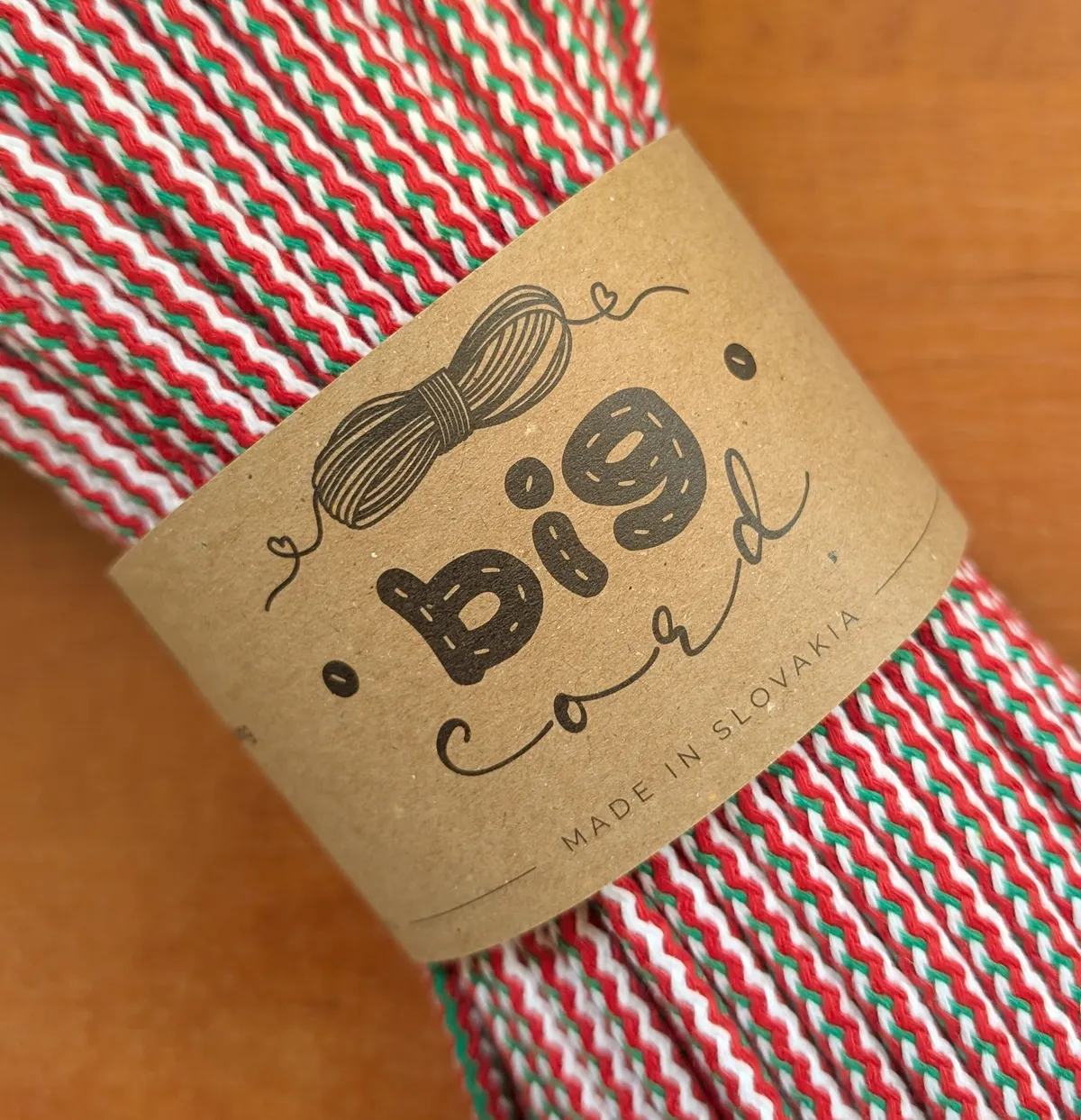 6mm cord for sewing (058) as Christmas Tricolor