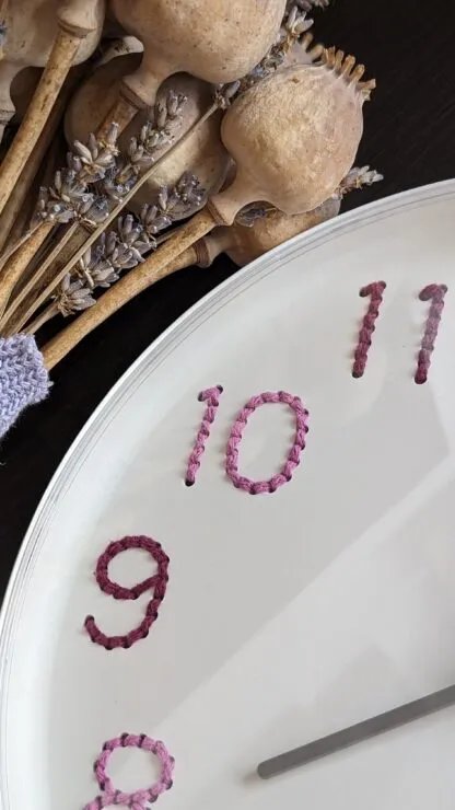 DIY set for an embroidered clock
