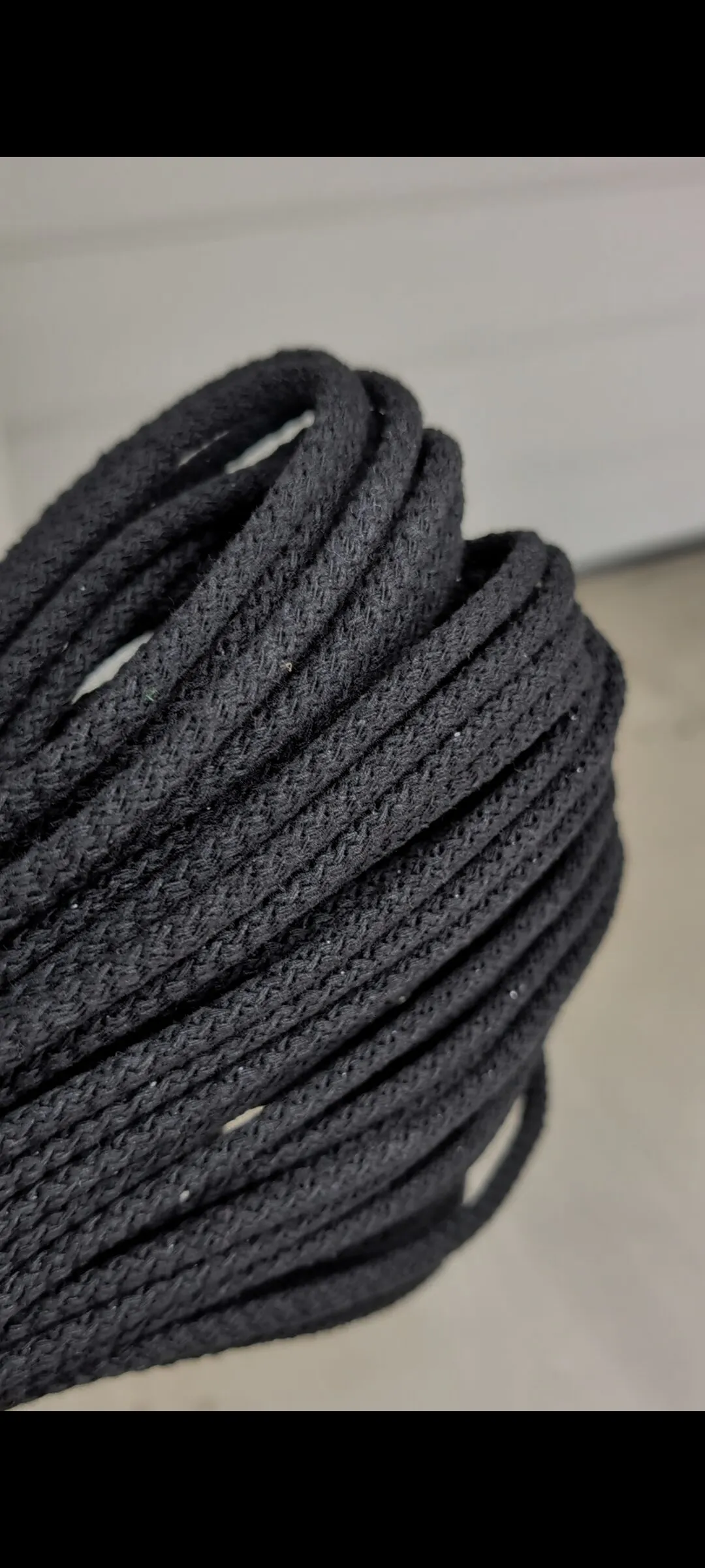 6mm cord for sewing (154) as Charcoal