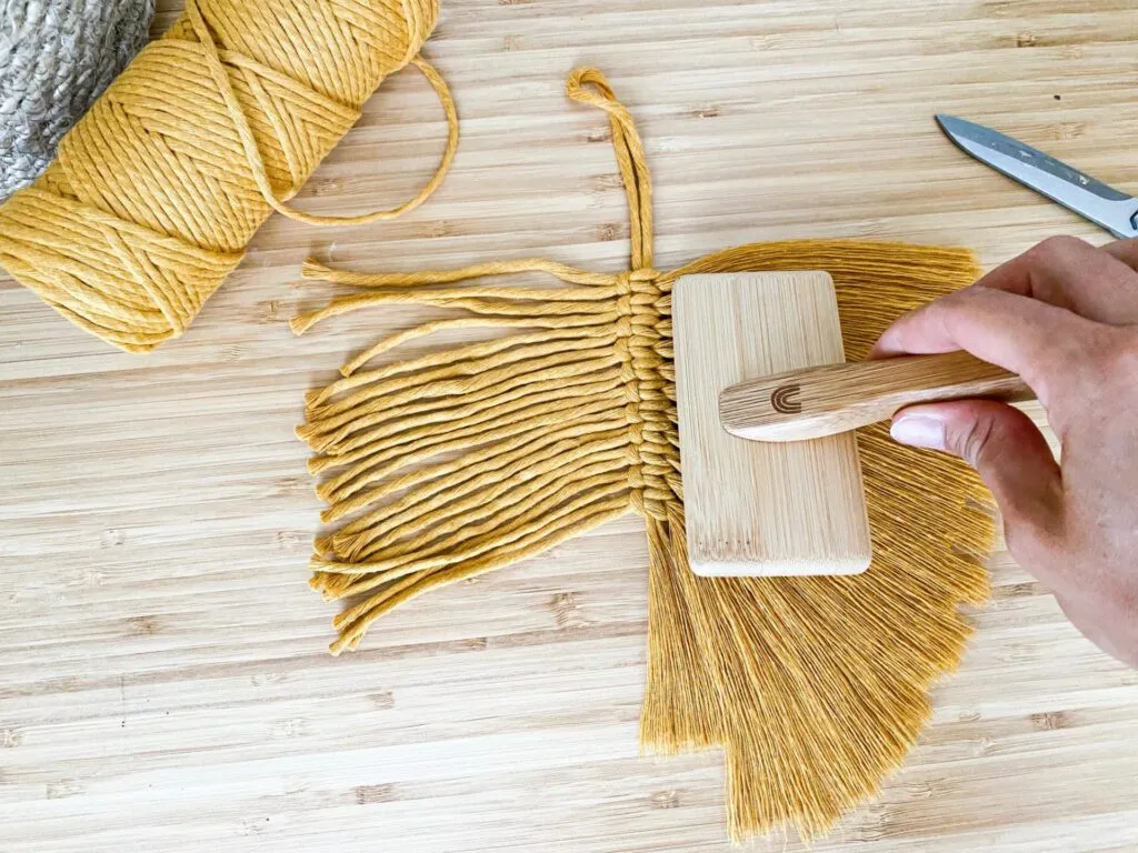 Macramé leaf tutorial – 5