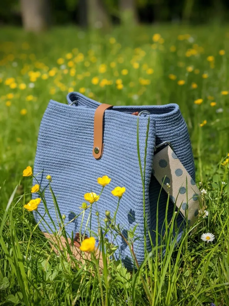 sewn cord handbag