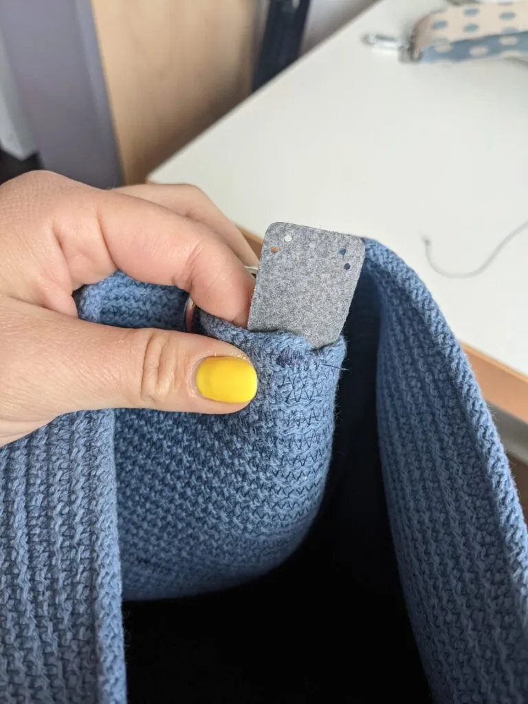 tutorial for a sewn cord handbag