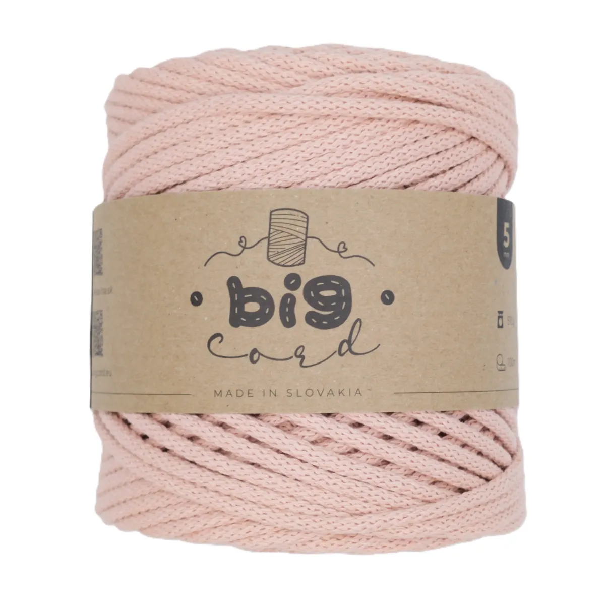 5mm Cord BIG CORD with Cotton Thread Core