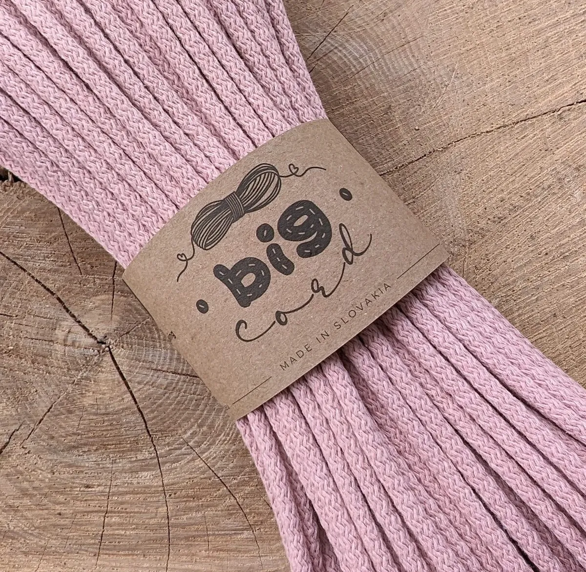 6mm cord for sewing (121) as Rose Quartz