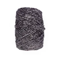 2mm Cord BIG CORD in Eggplant with silver (300)