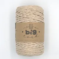 Macramé cord 3 mm in Christmas Cappuccino (016)
