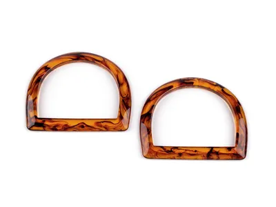 Resin handbag handles (12.5 × 11 cm)