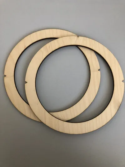 Stencil for cutting macramé coasters