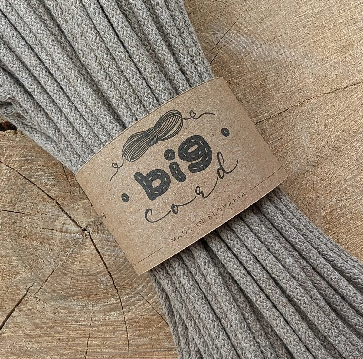 6mm cord for sewing (105) as Limestone