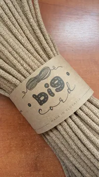 6mm Sewing Cord BIG CORD in Sandstone with gold (050)