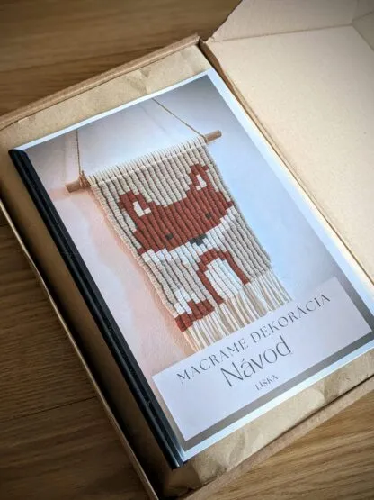 DIY set for making a macramé decoration – Fox