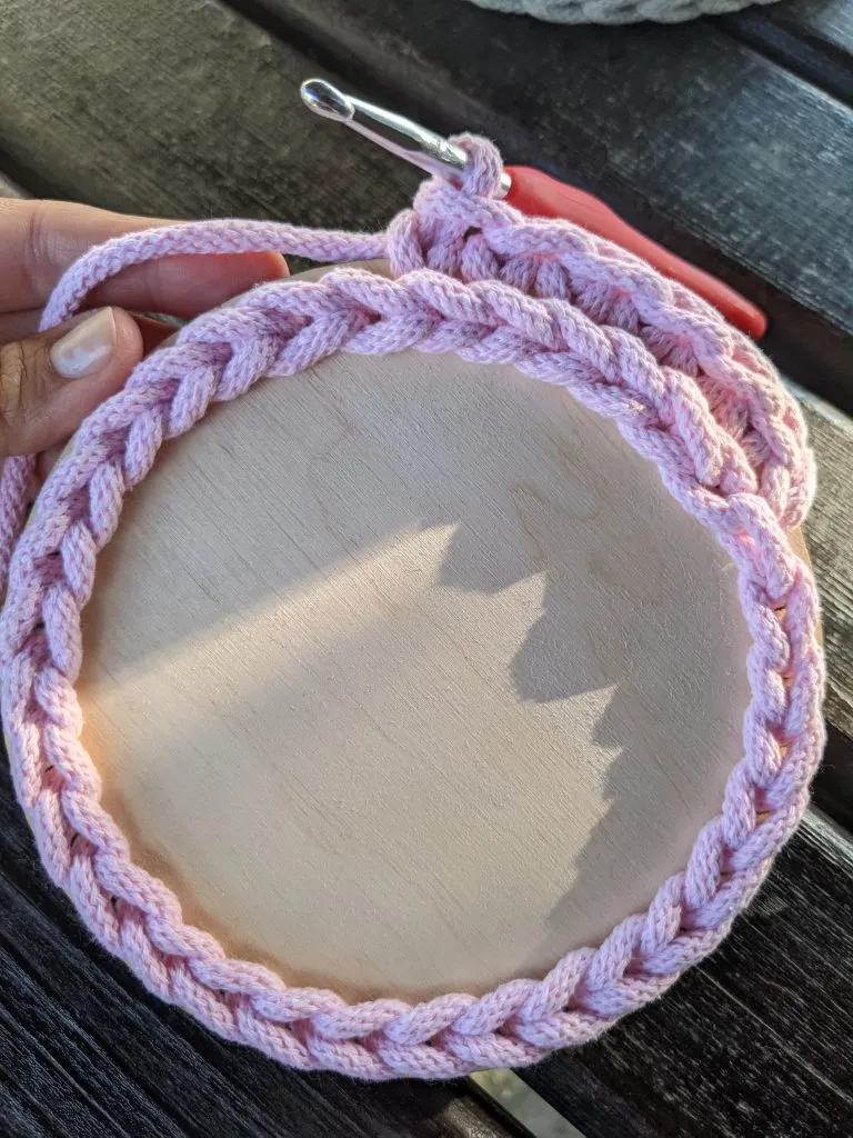 crocheting