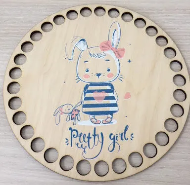 Wooden set for crocheted basket – Pretty Girl