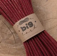 6mm Sewing Cord BIG CORD in Christmas Burgundy Peony (004)