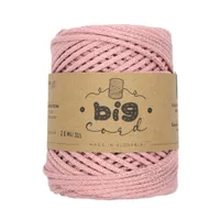 3mm Cord BIG CORD in Rose Quartz with Glitter (030)
