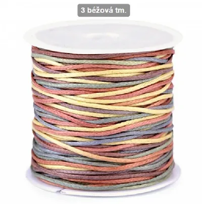 Cotton cord Ø1 mm – rainbow