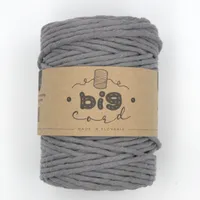 Macramé cord 5 mm in Lead (151)