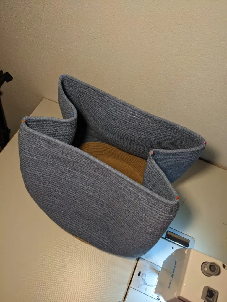 tutorial for a sewn cord handbag