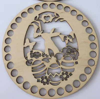 Wooden set for crocheted basket – Easter III