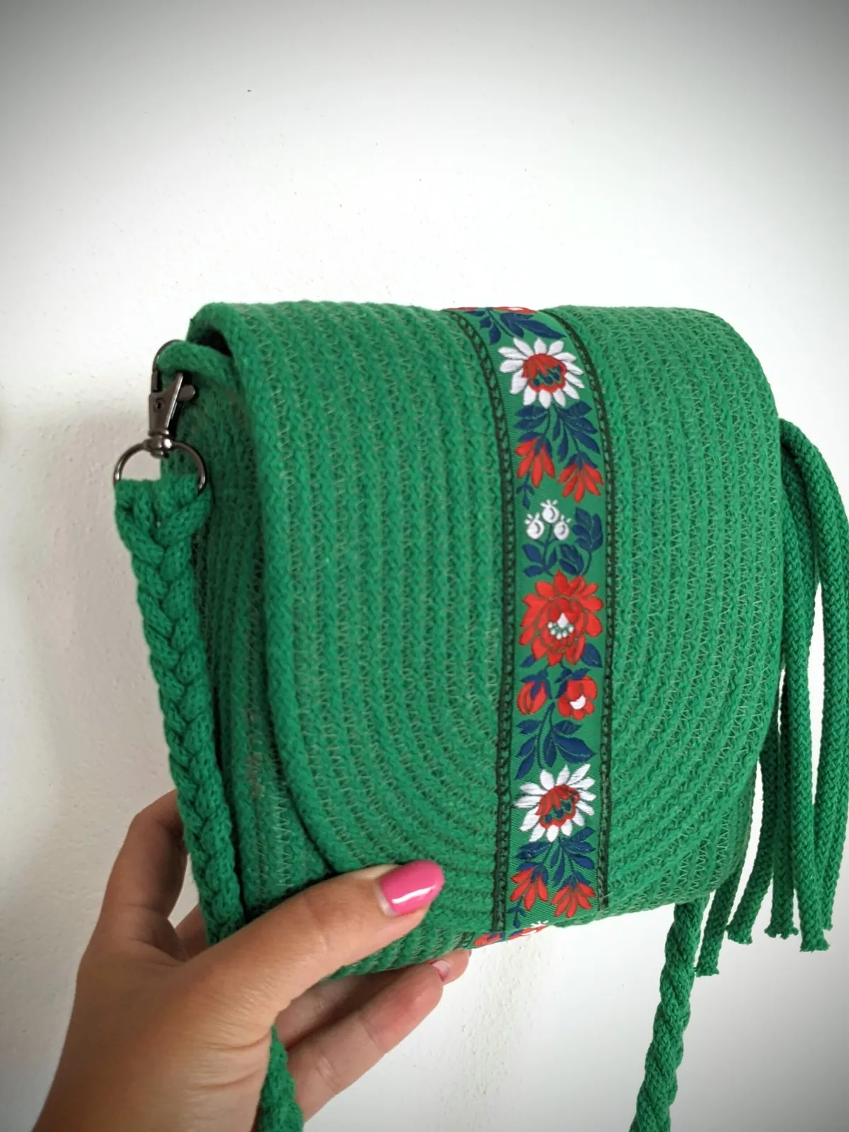 6mm cord for sewing (145) as Emerald