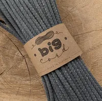 6mm Sewing Cord BIG CORD in Steel with Silver (018)