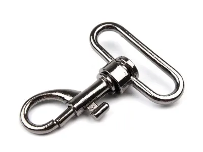 Metal carabiner with 35 mm strap slot