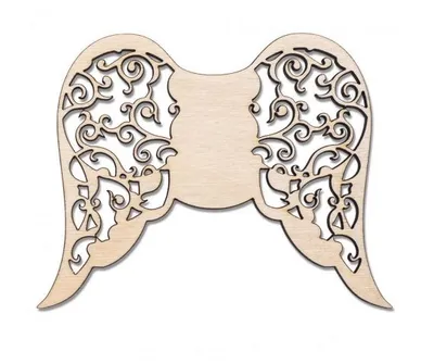 Wooden wings for crafting – variant IV