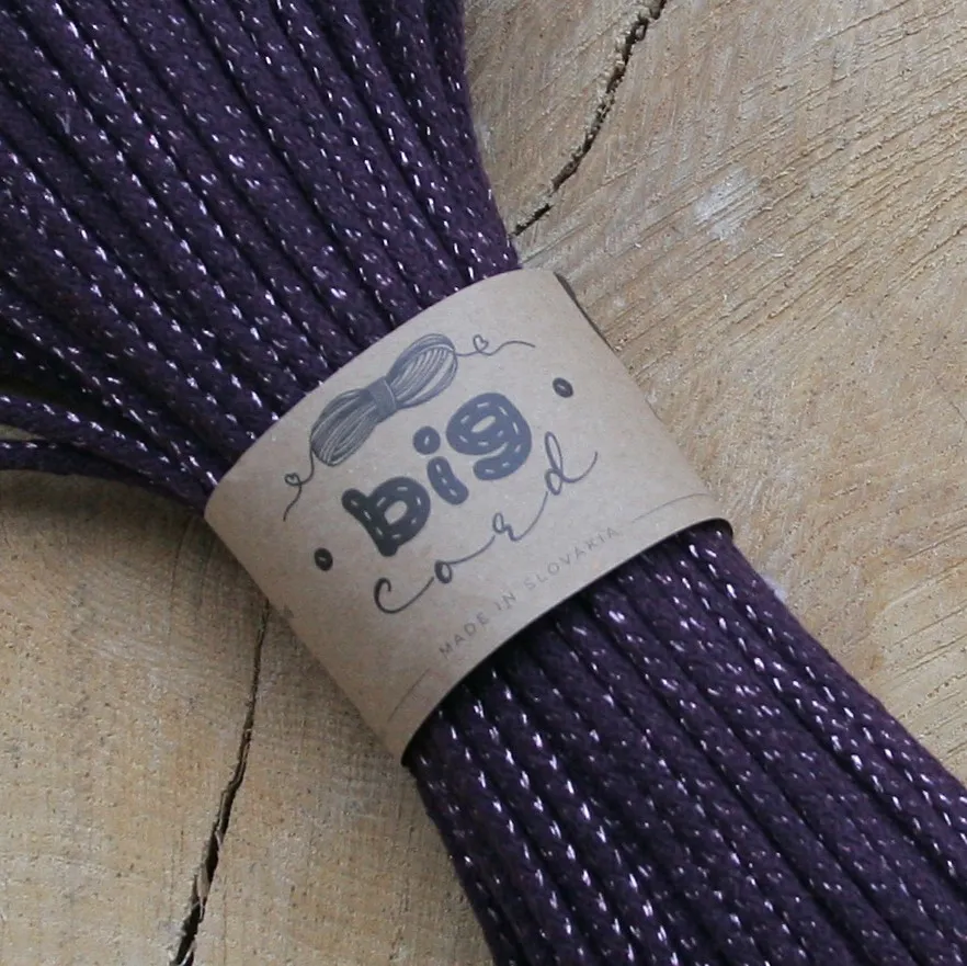 6mm cord for sewing (043) as Pansy with glitter