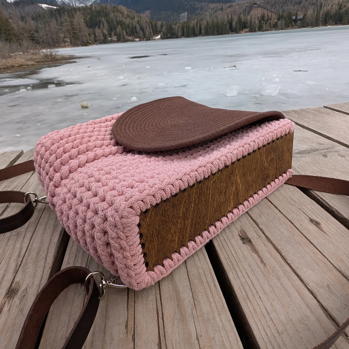 Wooden sides for making a backpack