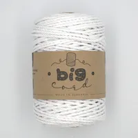 Macramé cord 3PLY brushable in Snowflower (100)