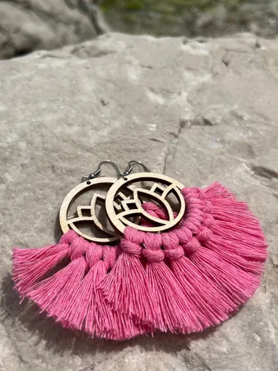 DIY set for making macramé earrings