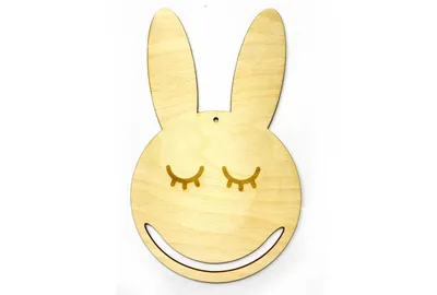 Wooden base for macramé – Bunny