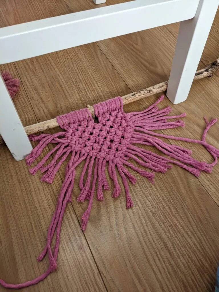 macramé heart