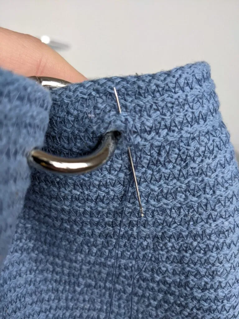 tutorial for a sewn cord handbag