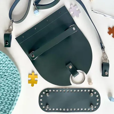Leather handbag set