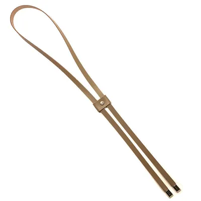 Leather drawstring for handbag