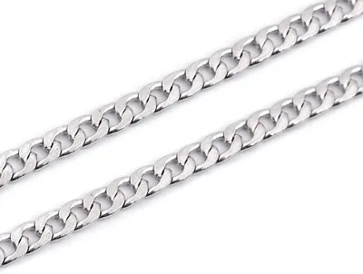 Flat handbag chain with carabiner, length 120 cm – nickel