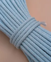 6mm Sewing Cord BIG CORD in Aqua Mint with Silver (054)