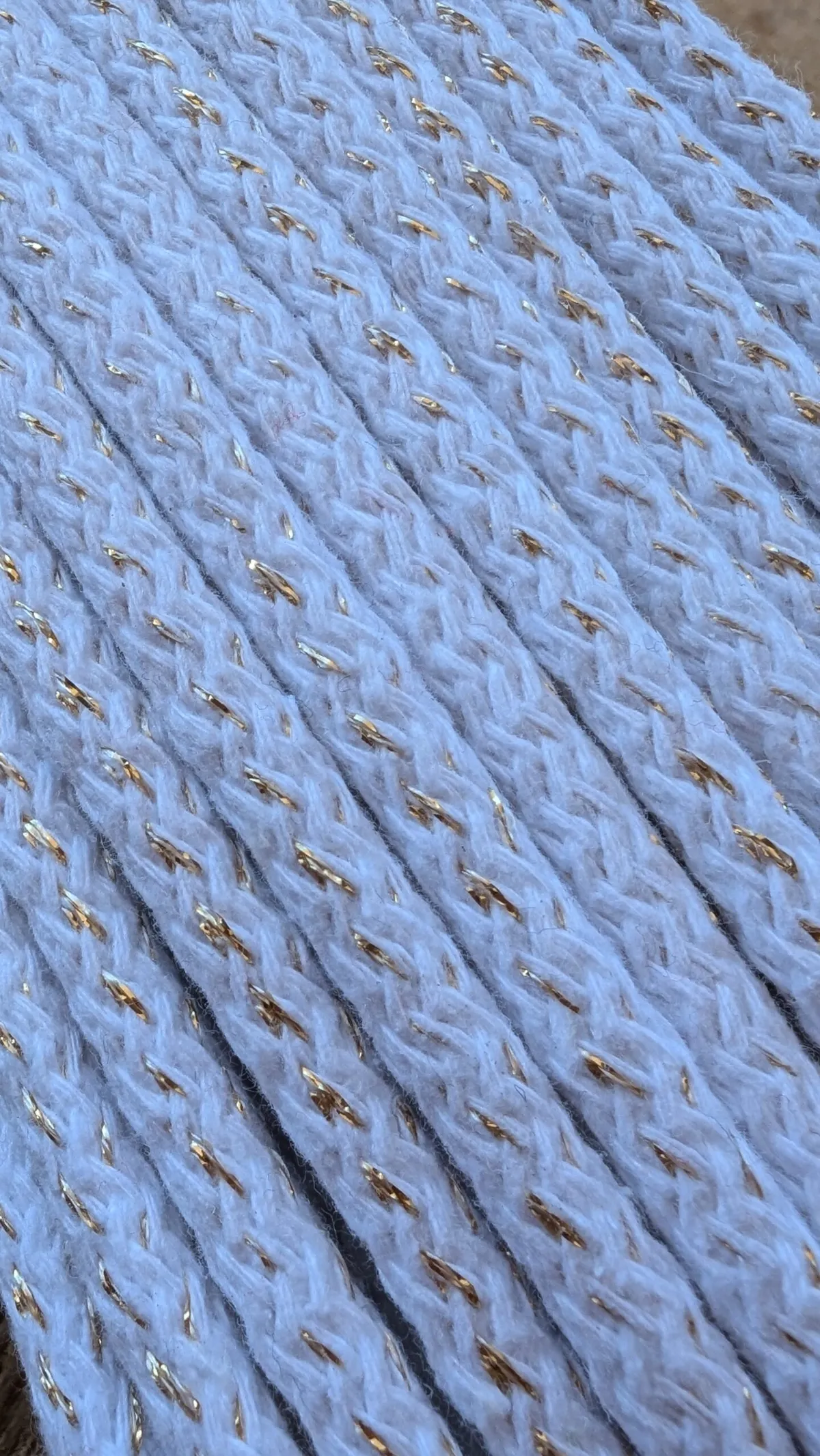 6mm cord for sewing (001) as Christmas Snowflower