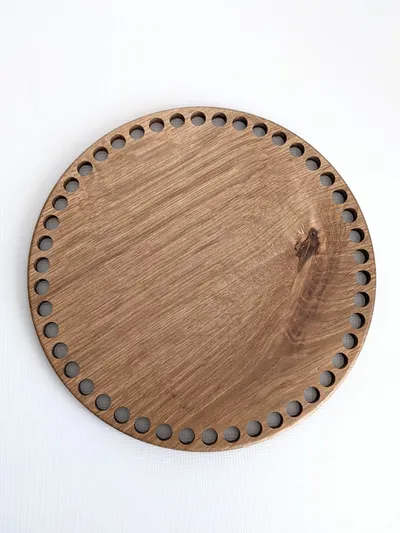 Basket base from solid oak Ø22 cm