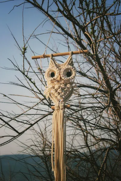 DIY set for making a macramé decoration – Owl