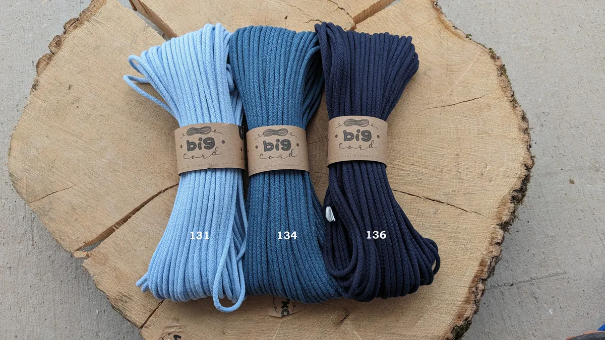 6mm cord for sewing (131) as Forget Me Not