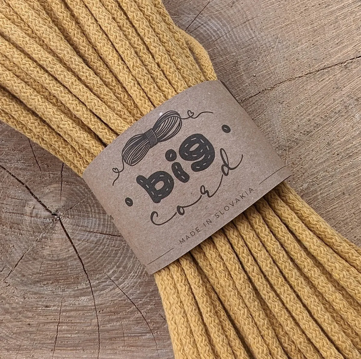 6mm cord for sewing (109) as Mustard