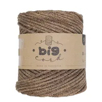 5mm Cord BIG CORD in Caramell with Chocolate (013)
