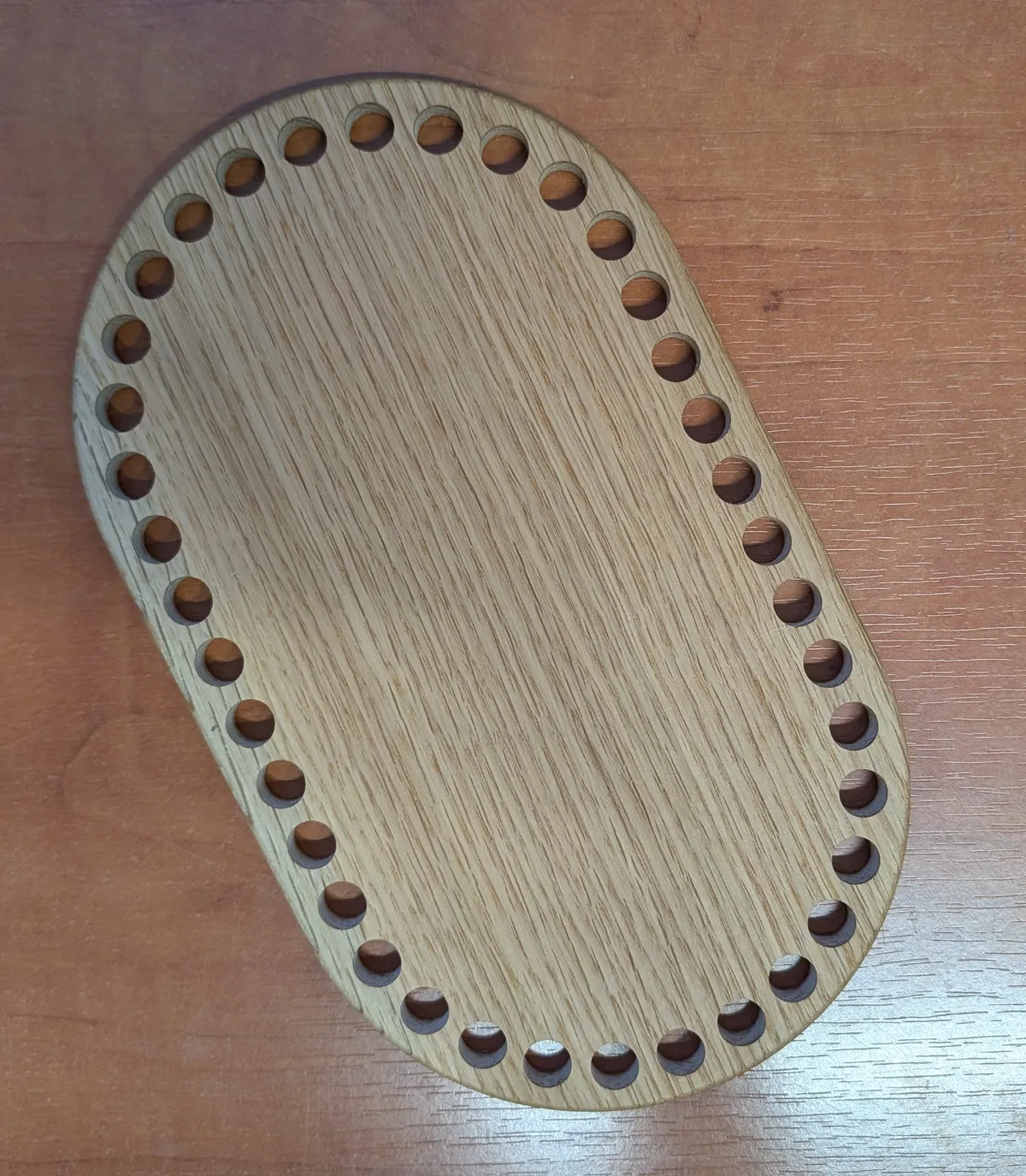 22cm drevené oválne dno z masívneho duba