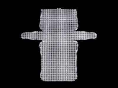 Plastic handbag canvas – size M